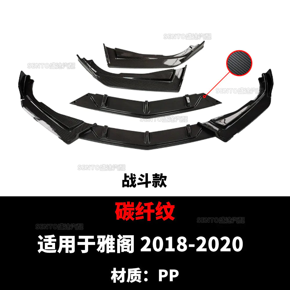 Front Lip Spoiler Bumper for 2018-2020 Honda Accord