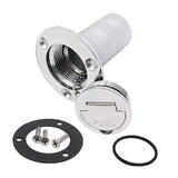 SHENGHUISS Boat Deck Fuel/Gas/Water/Waste Fill/Filler Tank Key Marine 316 Stainless Steel Deck Filler Marine Hardware for Yacht Caravan 1-1/2 inch A-FUEL