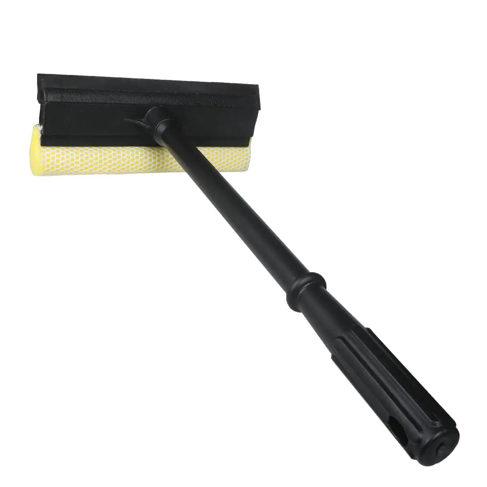 Window Squeegee Car Windshield Squeegee8" Washing Sponge Scrubber Rubber Blade 2 in 1 Sponge SqueegeeWindow Cleaning Squeegee for Car Windshield Glass Gas Station Mirror Bathroom