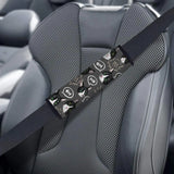 WIRESTER Soft Car Safety Seat Belt Shoulder Pad Cover Design Cushion Harness Comfortable Pad - Tuxedo Cat Face Pattern