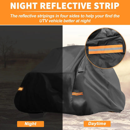 Waterproof 210D Side-by-Side Storage Cover for Polaris RZR Turbo R (2022–2026) – view 4