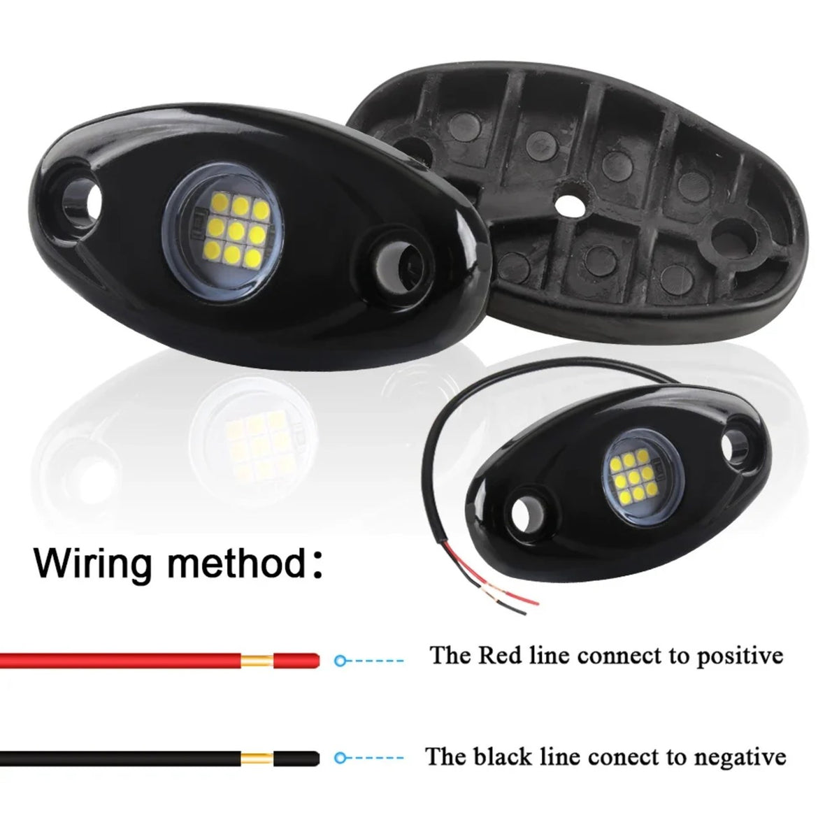 9-LED RGB Rock Light, Underbody Accent Light for UTV & SXS – view 3