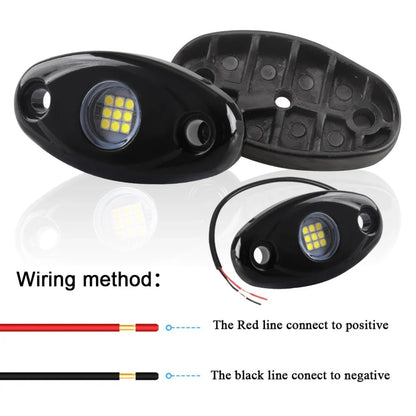 9-LED RGB Rock Light, Underbody Accent Light for UTV & SXS – view 3