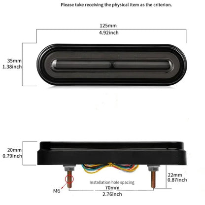 60-LED 3-in-1 Tail Light Bar with Stop, Turn and DRL for UTV & SXS – view 3