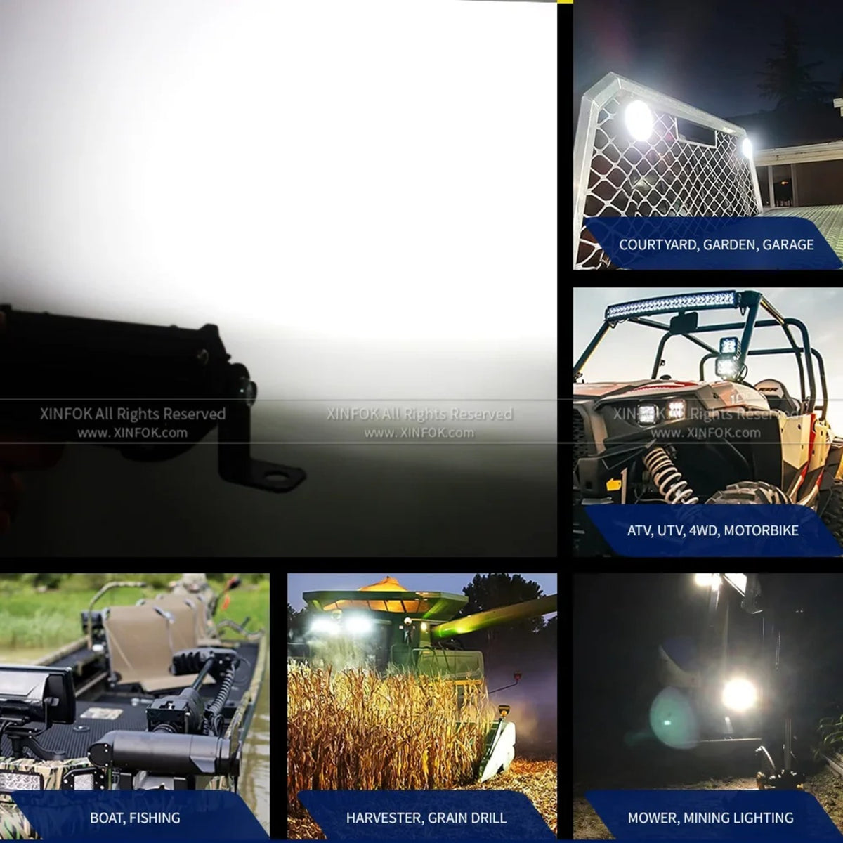 4.5-Inch Slim 27W LED Work and Reverse Light for UTV & SXS – view 7