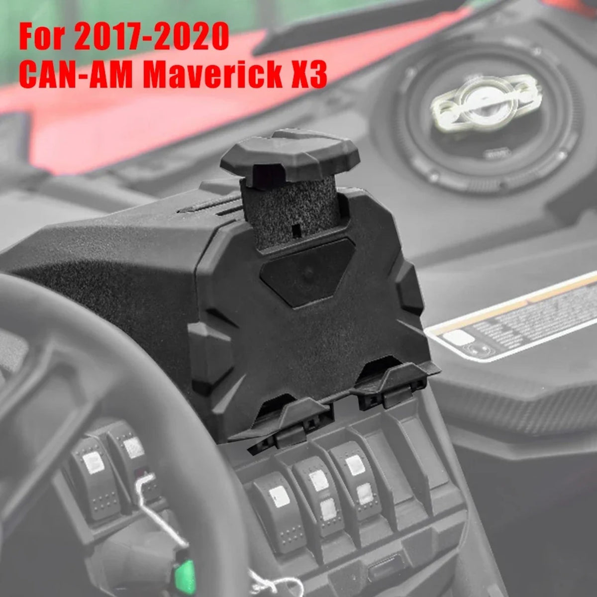 Phone Mount with Storage Tray Organizer for Can-Am Maverick X3 (2017–2023) – view 3