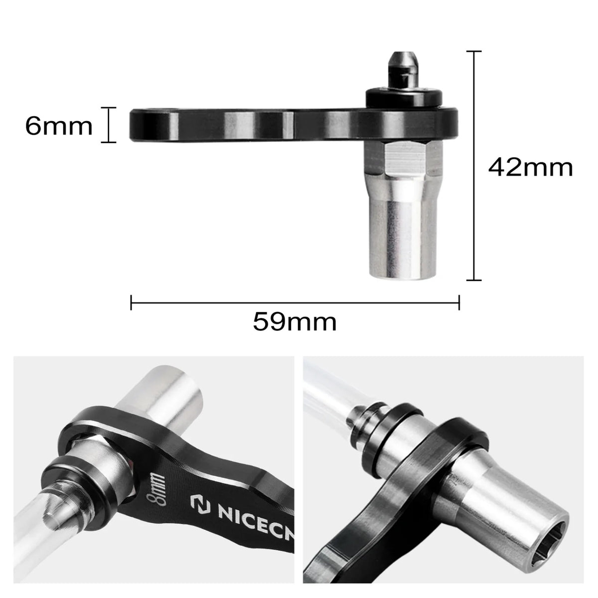 8mm Mini Hydraulic Brake and Clutch Bleeder Tool for UTV & SXS – view 2