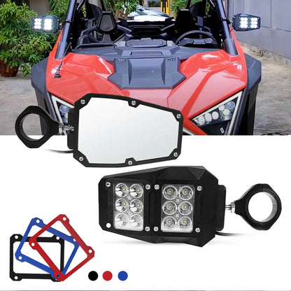 Side and Center Rear View Mirror Set for 1.75 to 2 Inch Roll Bars – view 4