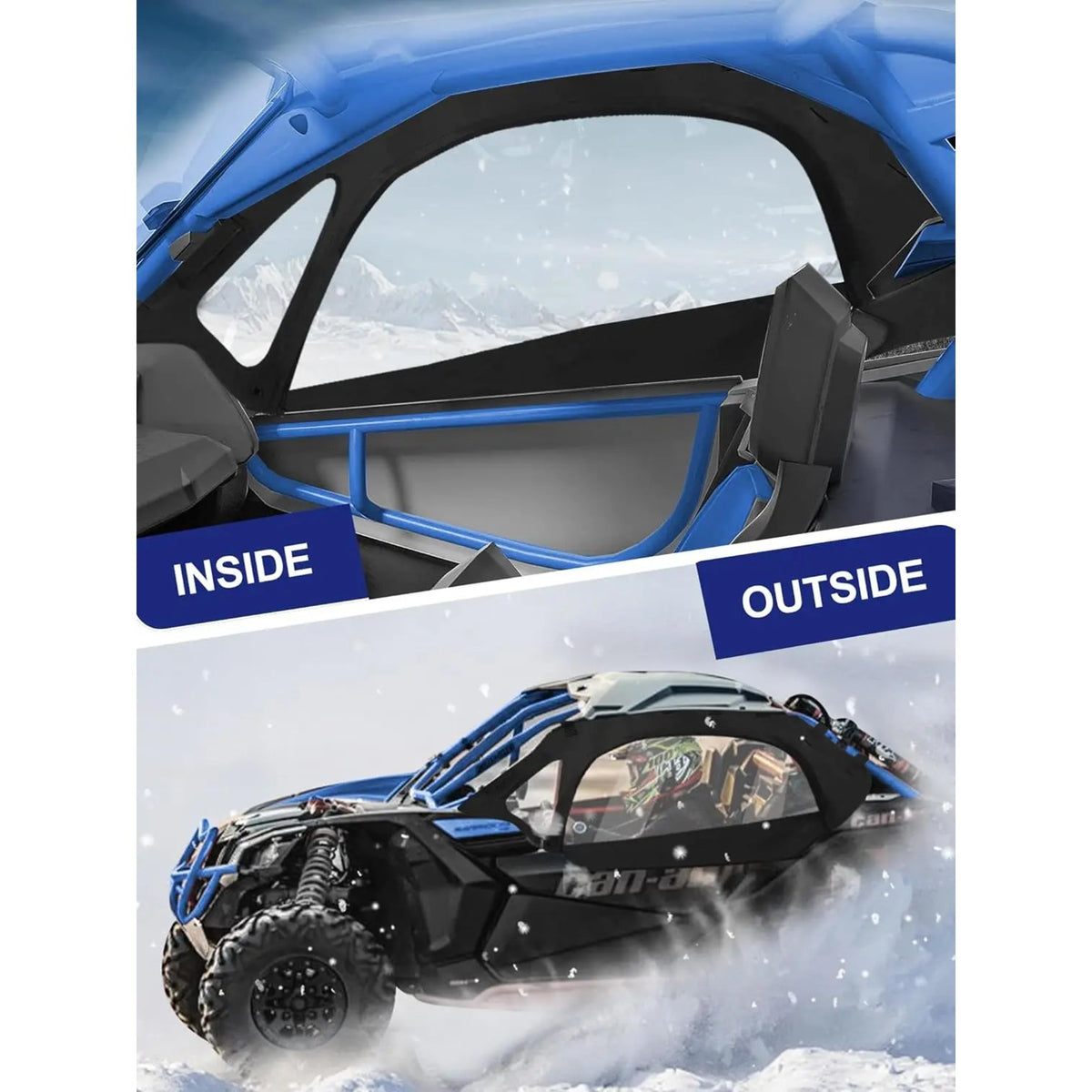 Soft Upper Doors for Can-Am Maverick X3 2-Seat (2017–2025) – view 4