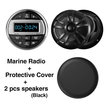 Waterproof Bluetooth Marine Radio with Speakers and Antenna for UTV & SXS – view 6