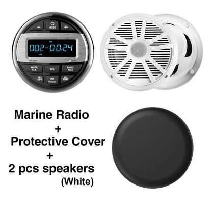 Waterproof Bluetooth Marine Radio with Speakers and Antenna for UTV & SXS – view 8