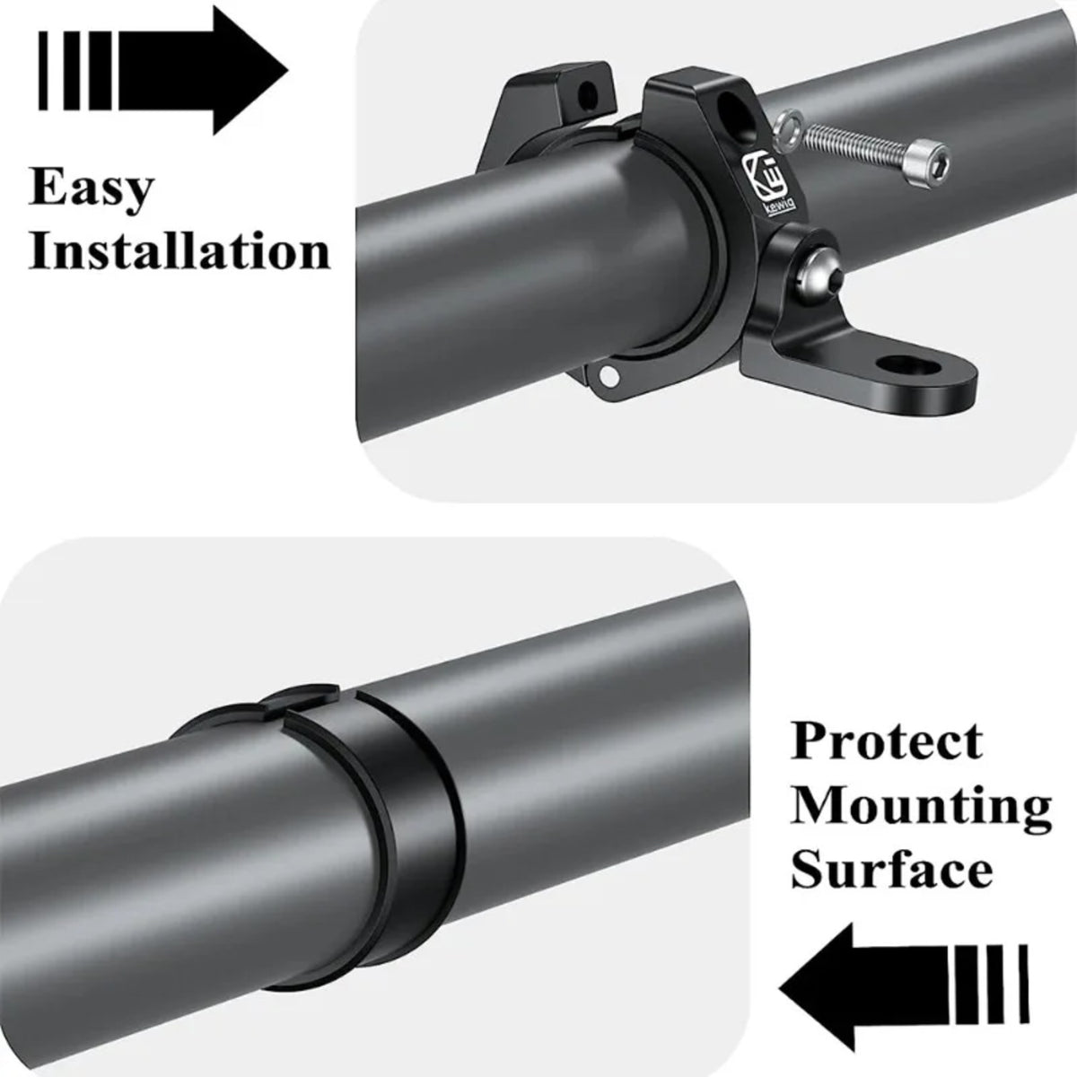 Heavy-Duty Aluminum Roll Bar Clamp for Whip Lights & Flags for UTV & SXS – view 2