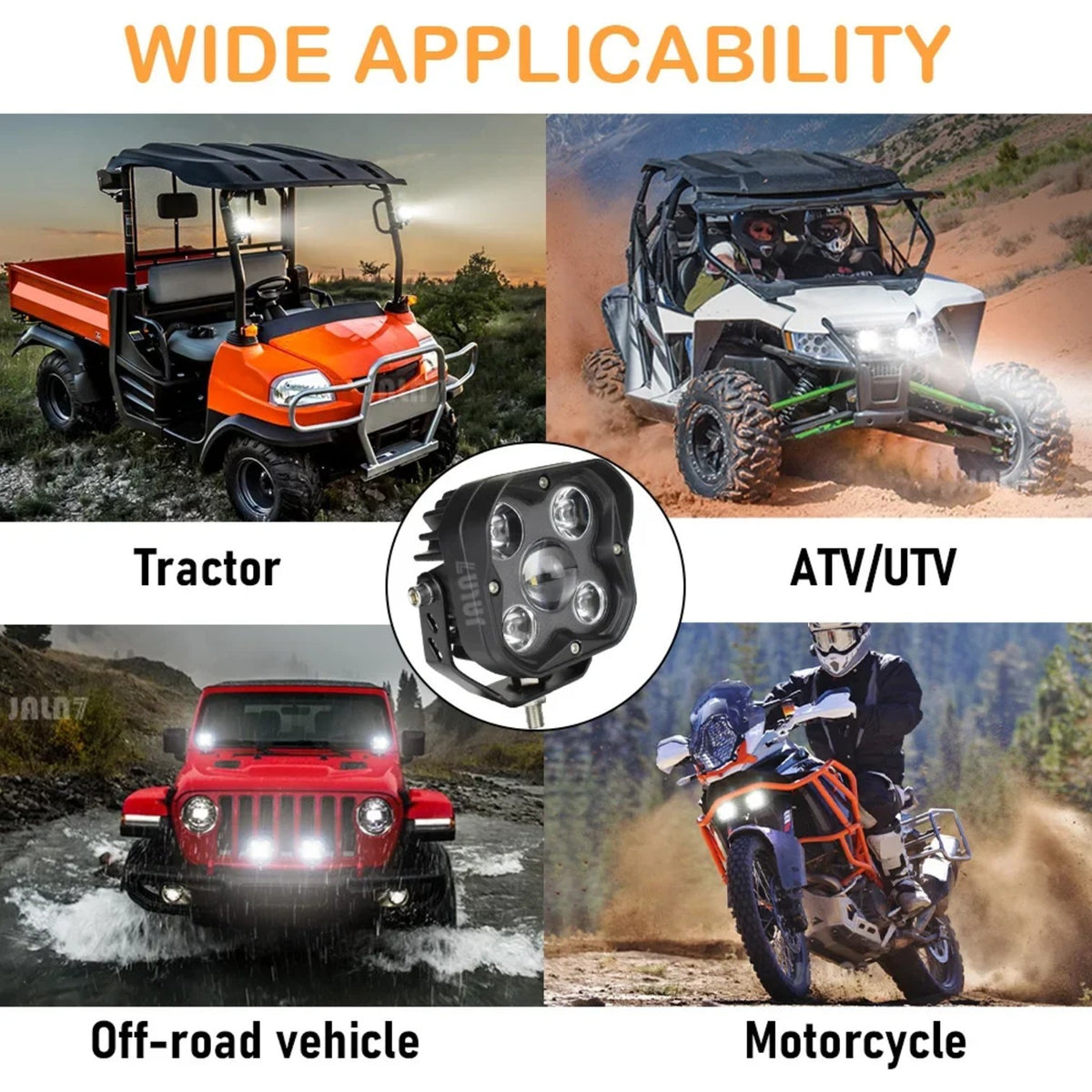 3-Inch 50W LED Cube Pod Lights, Spot Beam for UTV & SXS – view 6