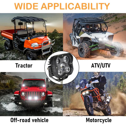 3-Inch 50W LED Cube Pod Lights, Spot Beam for UTV & SXS – view 6