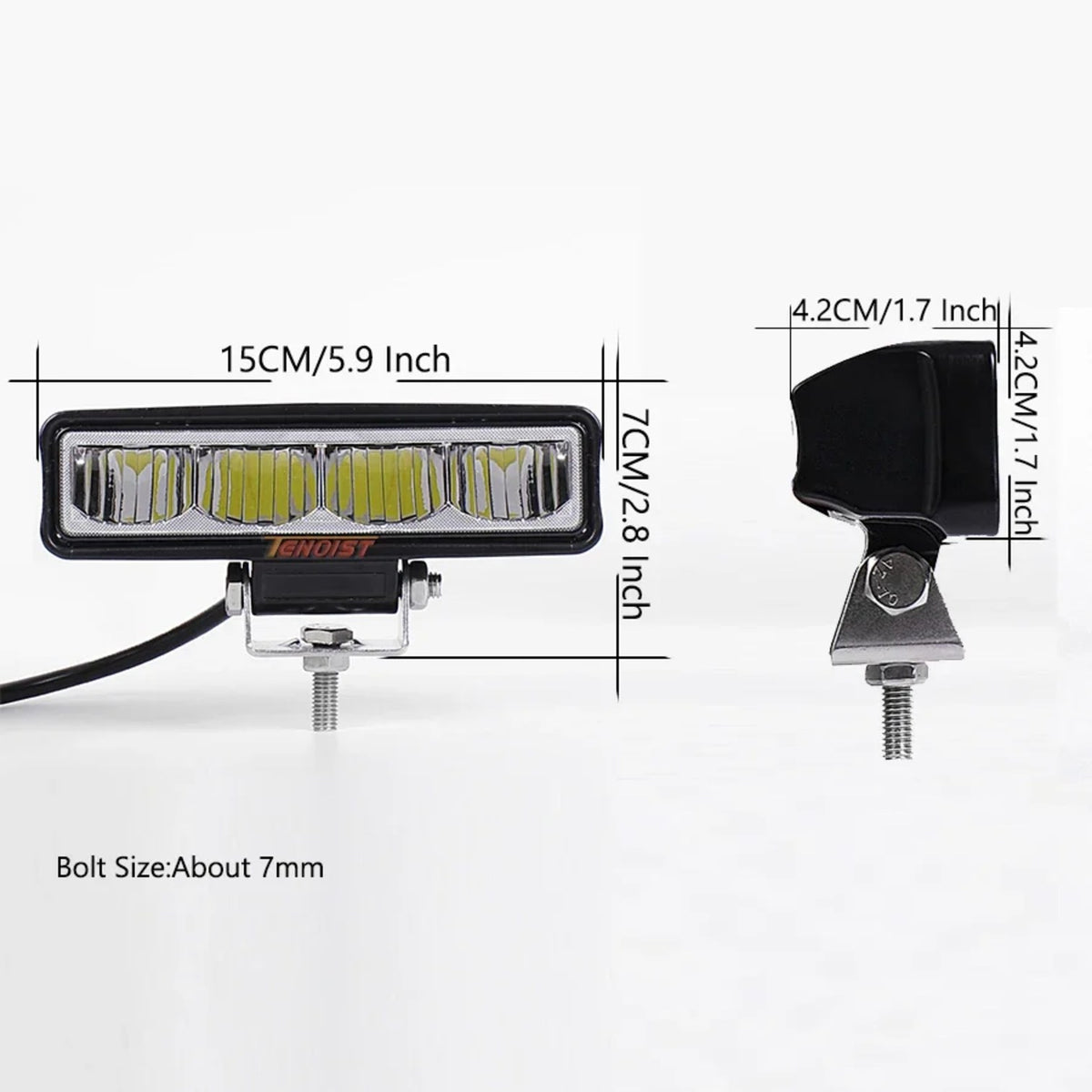 6-Inch Hi/Lo Beam LED Driving Light, 12–48V for UTV & SXS – view 2