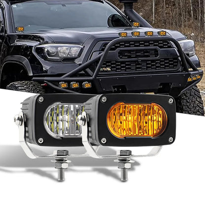 3-Inch Amber LED Pod Lights (Pair) for UTV & SXS – view 2