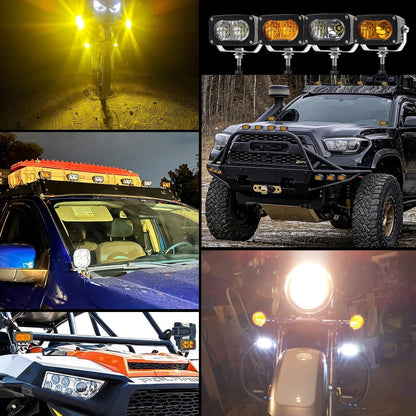 3-Inch Amber LED Pod Lights (Pair) for UTV & SXS – view 7