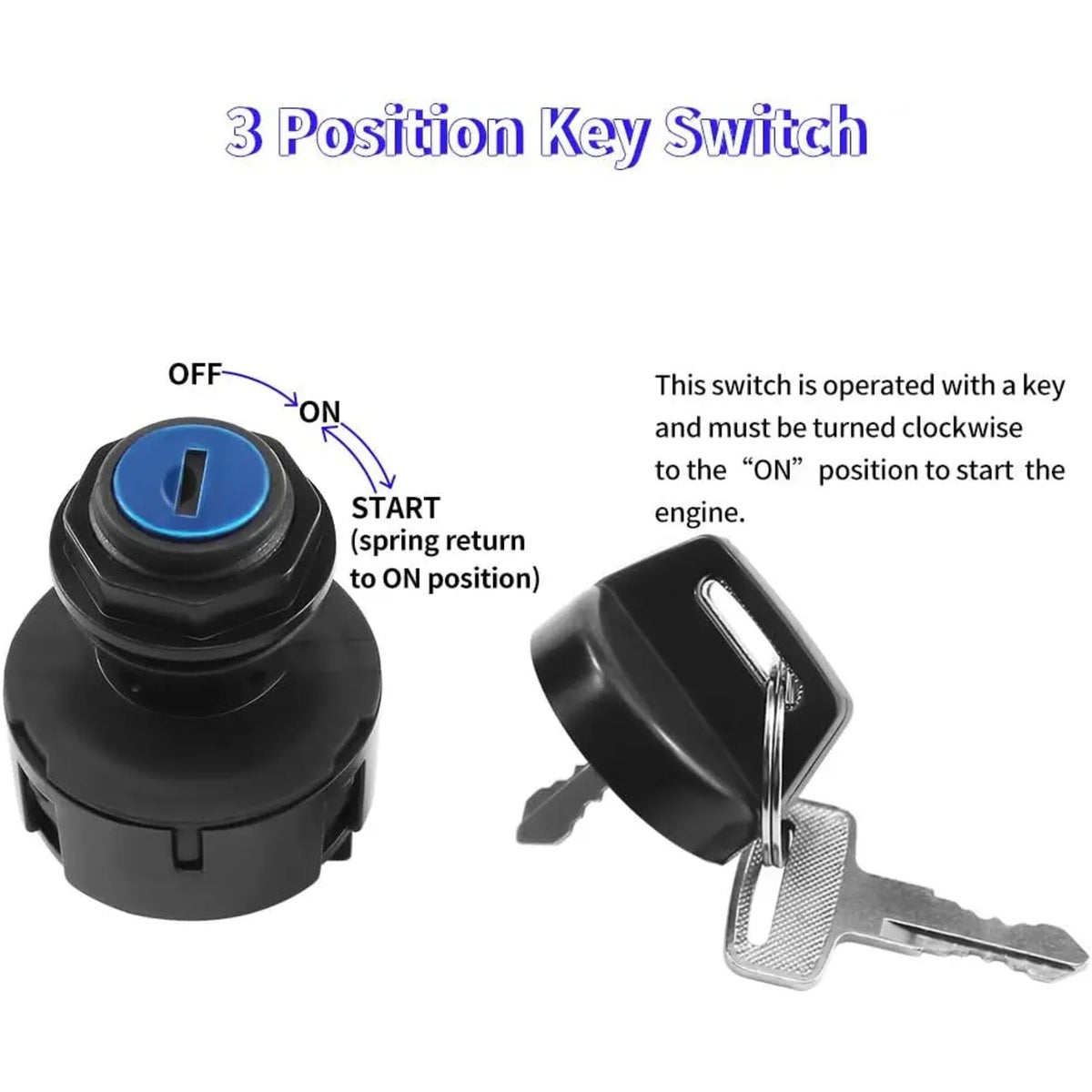Ignition Key Switch 4012165 for Polaris Ranger & RZR – view 5