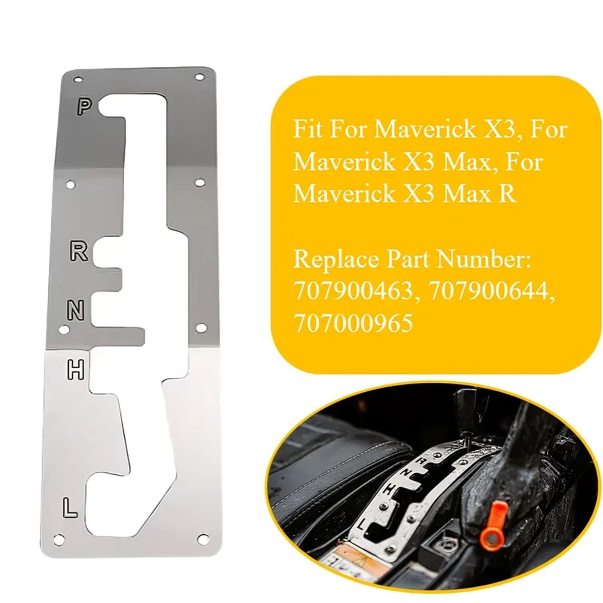 Shifter Gate Plate Cover for Can-Am Maverick X3 (2017–2023) – view 5