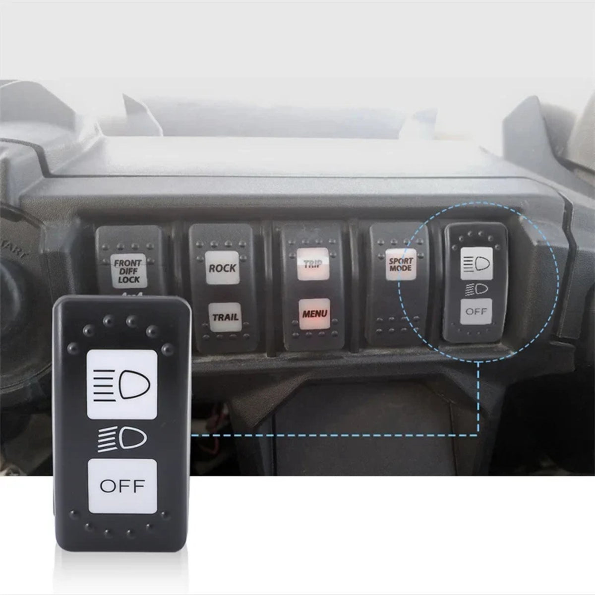 Headlight Switch 710004492 for Can-Am Maverick X3 & Defender – view 2