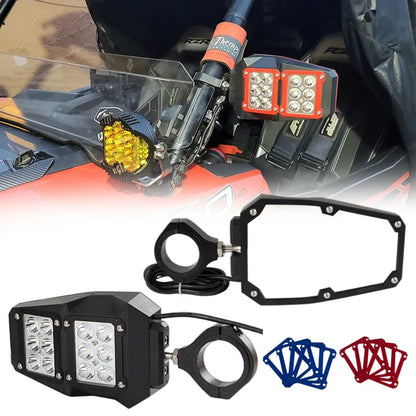 LED-Lit Side Mirrors for 1.75–2 in Roll Bars for UTV & SXS – view 2