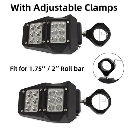 LED-Lit Side Mirrors for 1.75–2 in Roll Bars for UTV & SXS – view 6