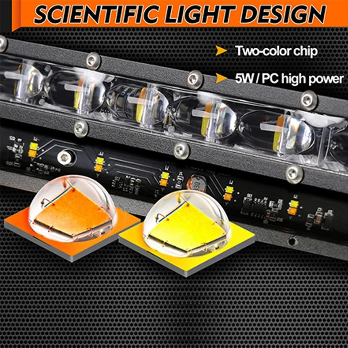 8-Inch Dual-Color Strobe LED Light Bar for UTV & SXS – view 5