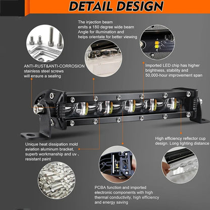 8-Inch Dual-Color Strobe LED Light Bar for UTV & SXS – view 6