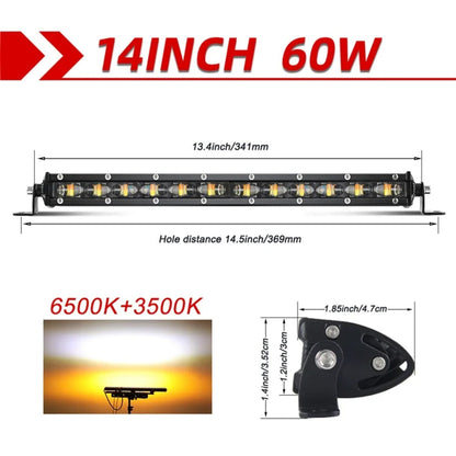 8-Inch Dual-Color Strobe LED Light Bar for UTV & SXS – view 9