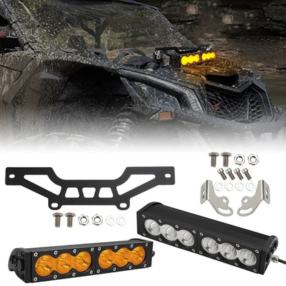 11-Inch LED Light Bar & Grille Bracket Kit for Can-Am Maverick X3 – view 3