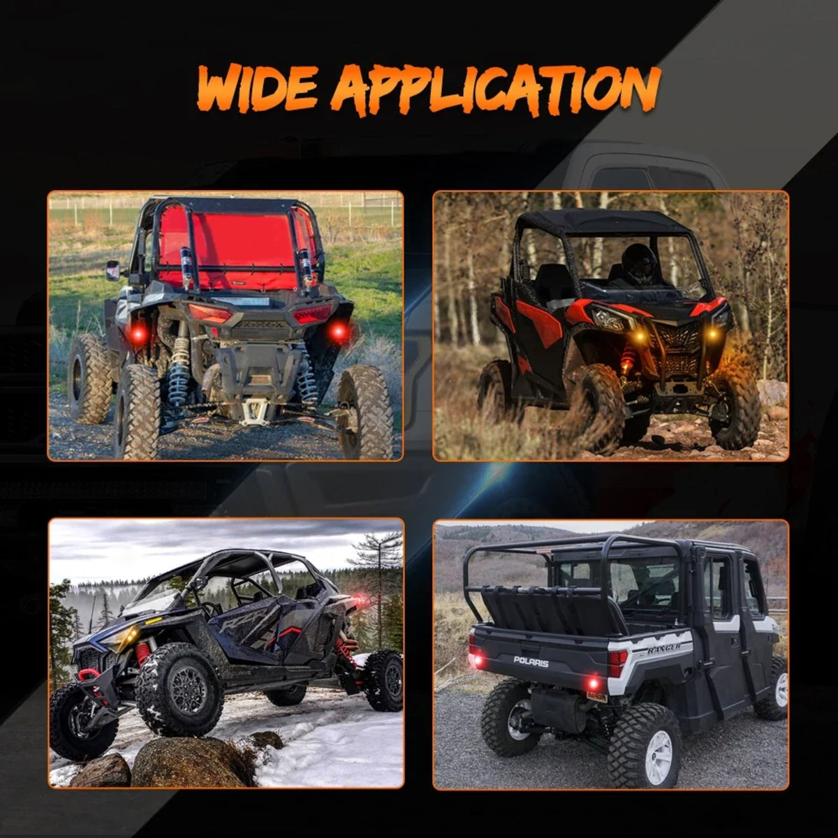 Pre-Wired Turn Signal Kit with Rocker Switch for Polaris Ranger XP 1000 – view 6