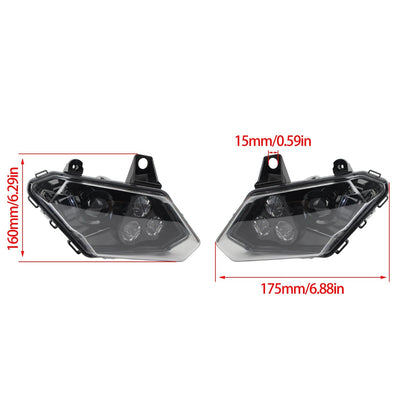 LED Headlight Assemblies (Pair) for Can-Am Maverick X3 (2017–2021) – view 5