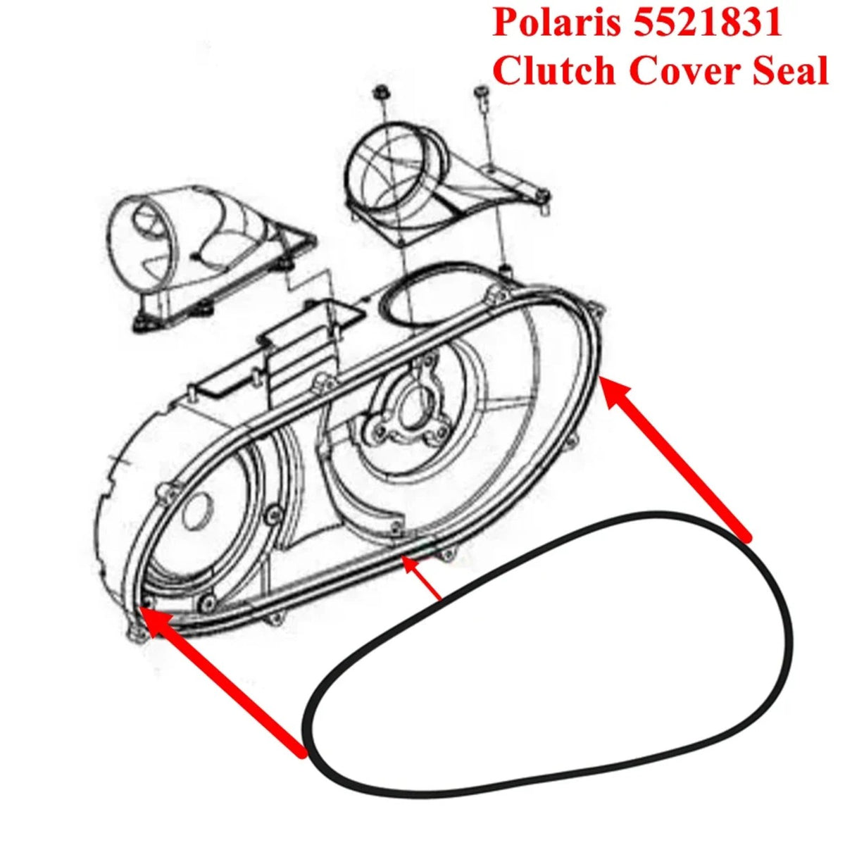 Clutch Cover Seal Gasket 5521831 for Polaris RZR & General – view 2