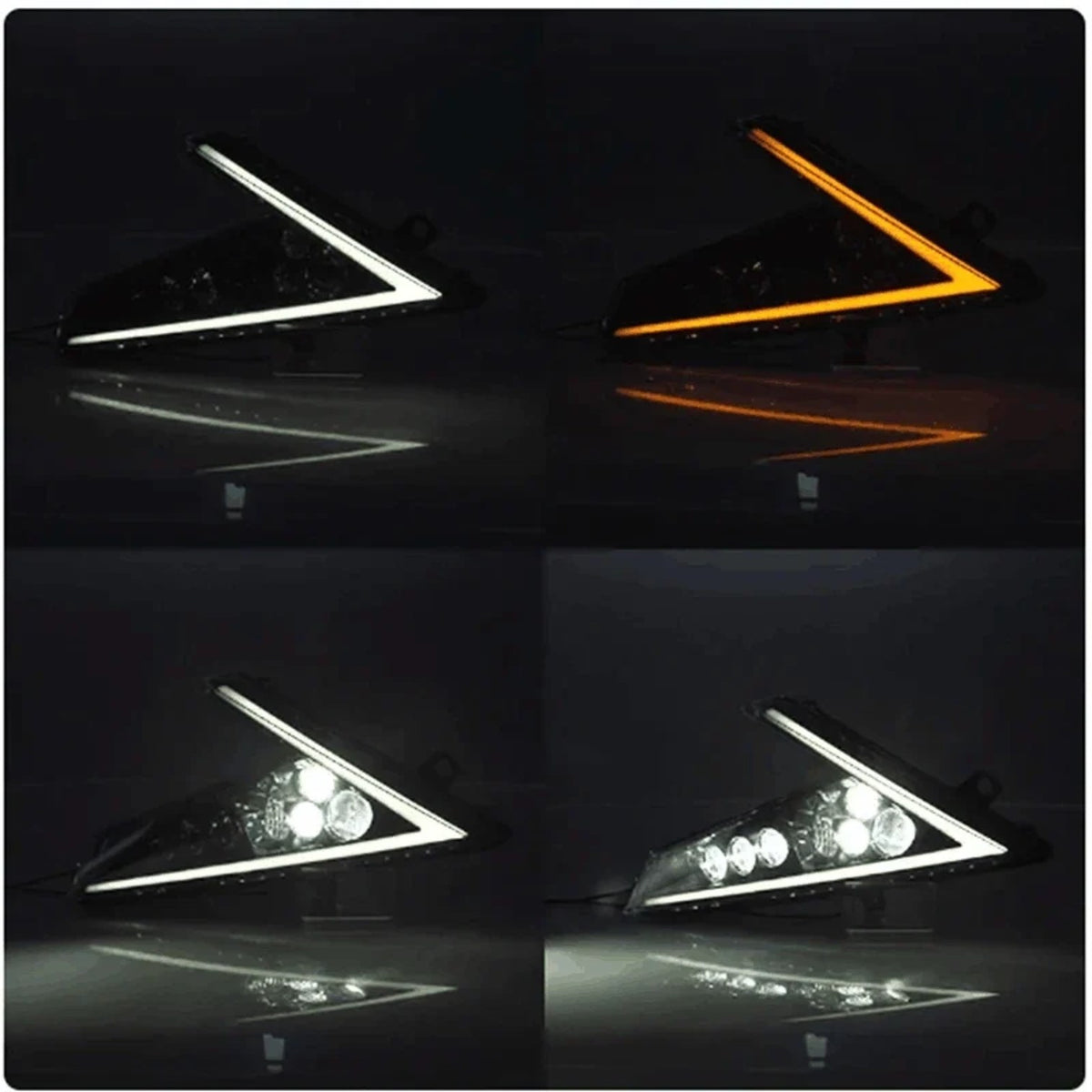 LED Headlights with DRL & Turn Signals for Polaris RZR Pro XP 4 – view 4