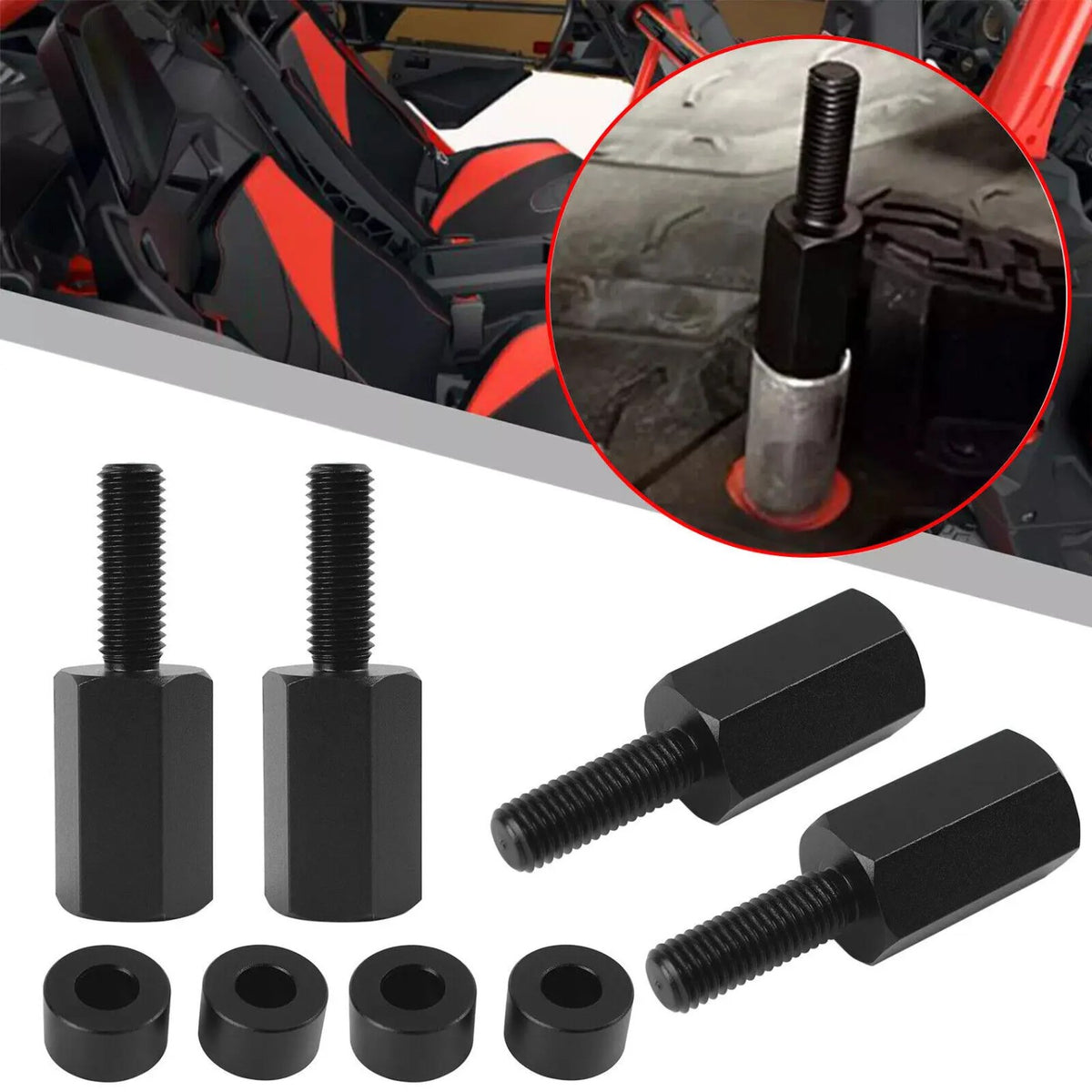 Adjustable Seat Riser Kit (0.5–2 in) for Can-Am Maverick X3 – view 2