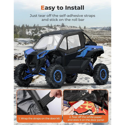 Clear Side Window Enclosure Kit for Kawasaki Teryx KRX 1000 (2020–2026) – view 5