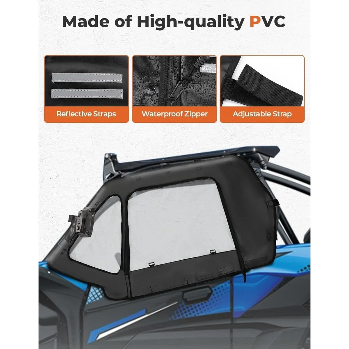 Clear Side Window Enclosure Kit for Kawasaki Teryx KRX 1000 (2020–2026) – view 7