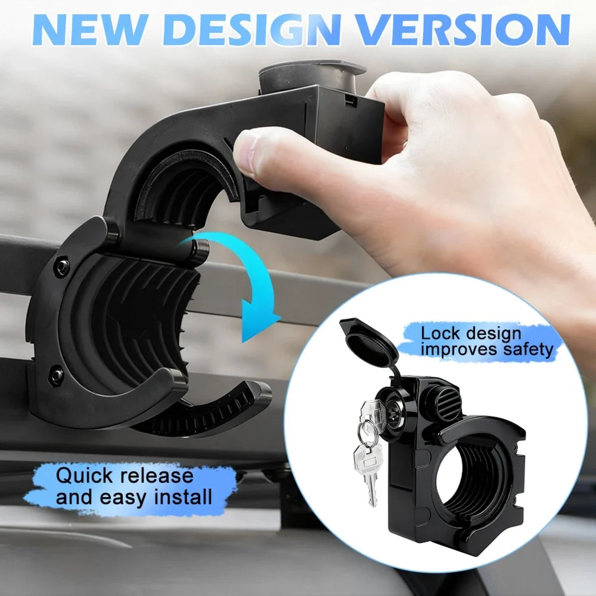 Locking Quick-Release Tool Holder Grips (1.18–2.17 in) for UTV & SXS – view 4