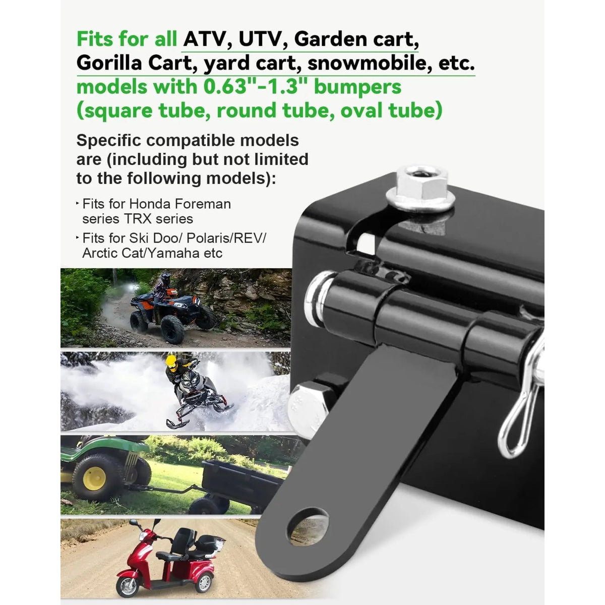 Universal Receiver Hitch Adapter for 0.63–1.3 in Bumpers – view 4