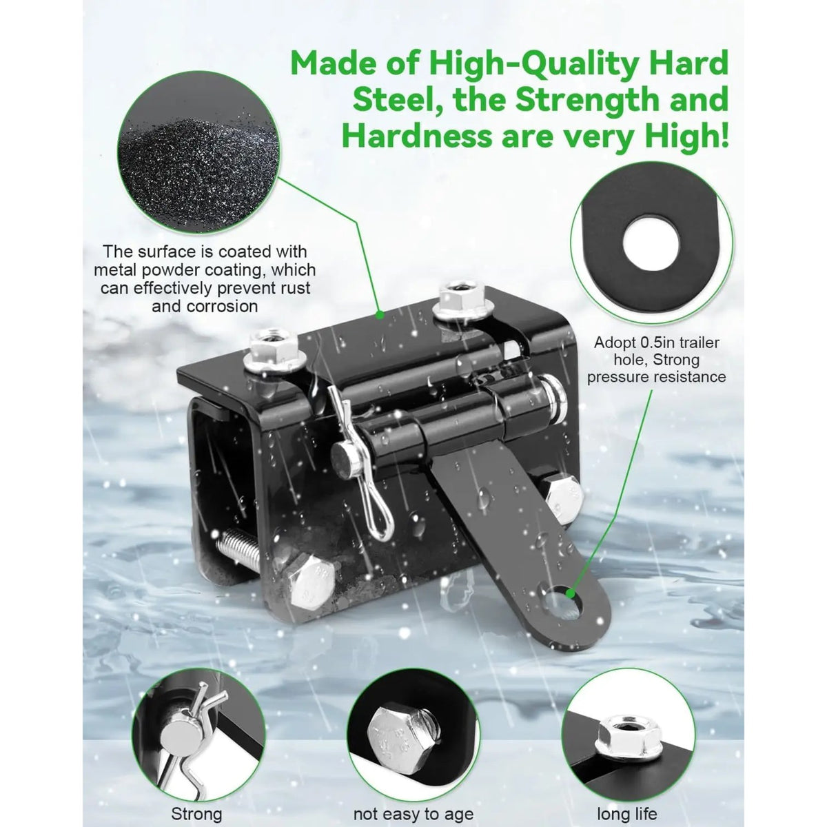Universal Receiver Hitch Adapter for 0.63–1.3 in Bumpers – view 5