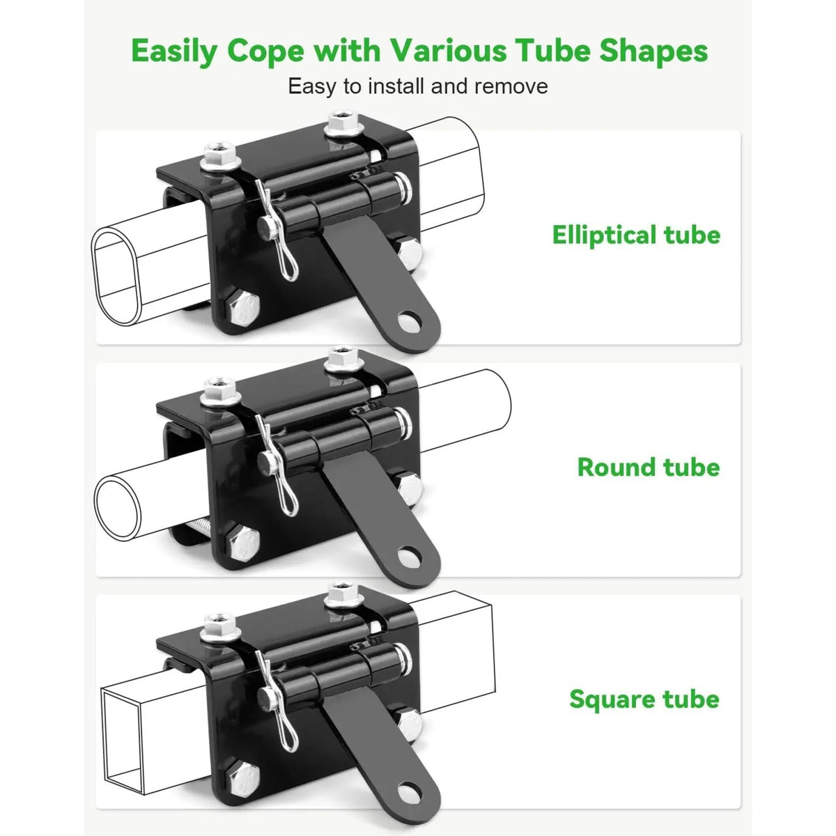 Universal Receiver Hitch Adapter for 0.63–1.3 in Bumpers – view 6