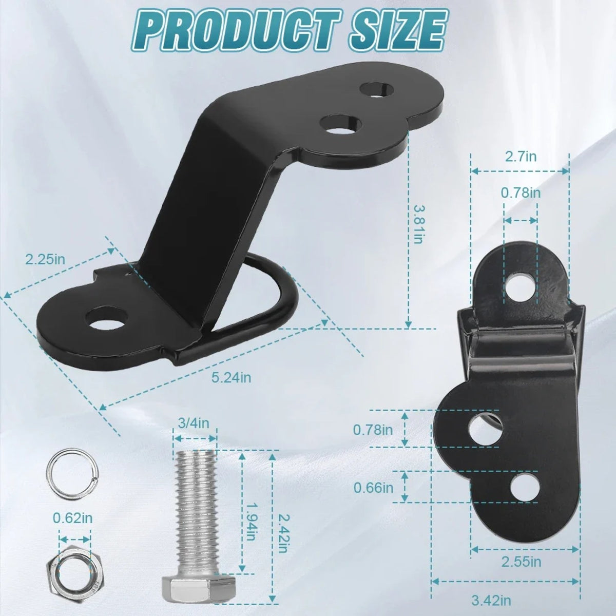 Heavy-Duty 3-Way Universal Hitch, 3,000 lb – view 3
