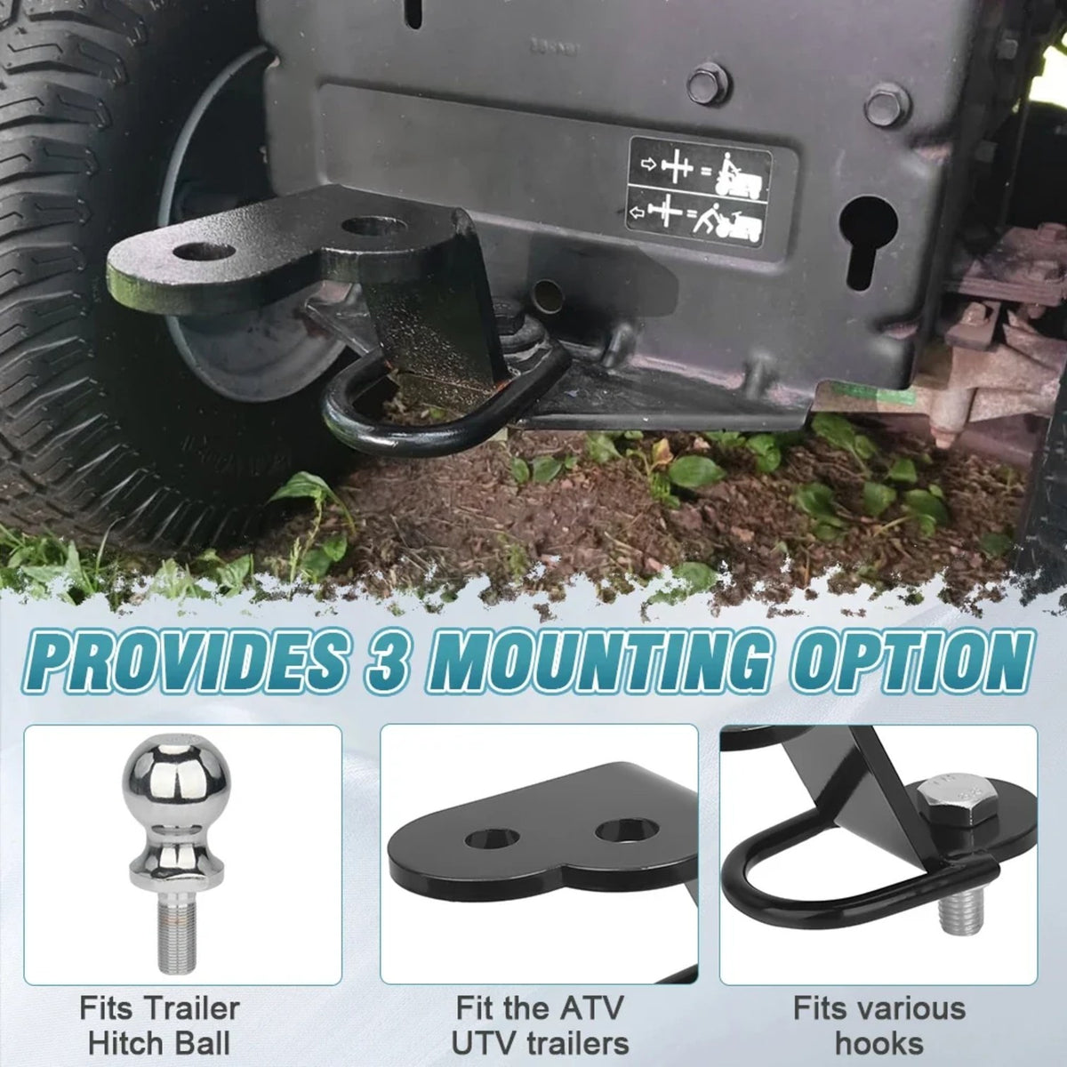 Heavy-Duty 3-Way Universal Hitch, 3,000 lb – view 7