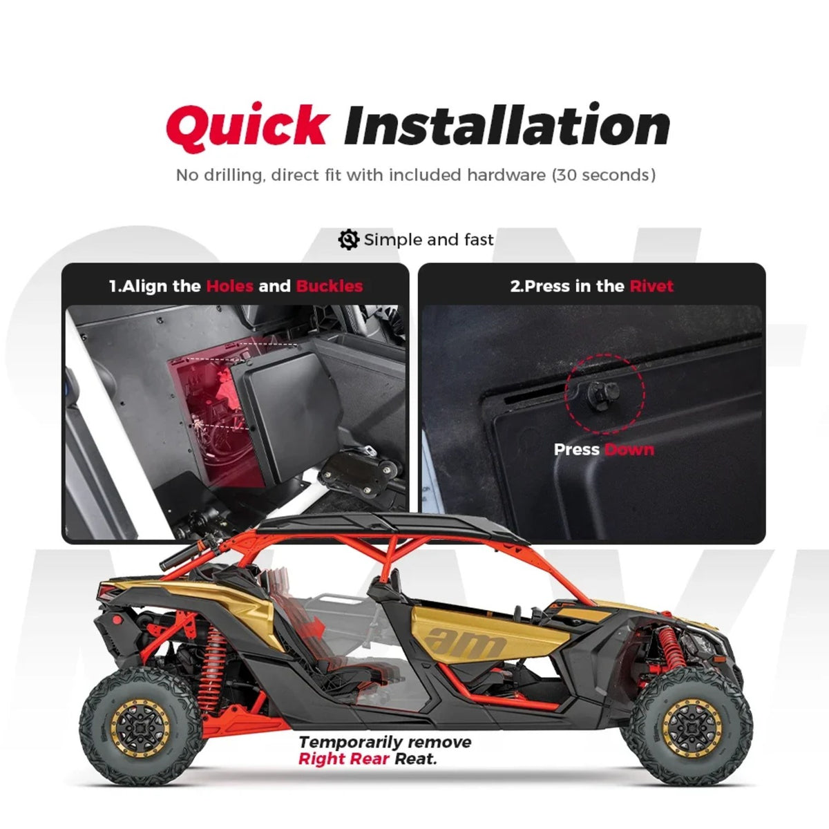 Battery Cover Kit for Can-Am Maverick X3 – view 3