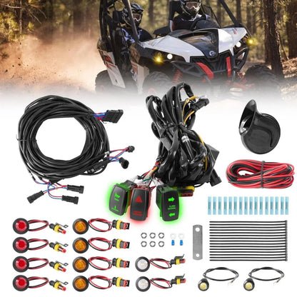 Pre-Wired Street Legal Turn Signal Kit with Horn for UTV & SXS – view 2