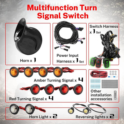 Pre-Wired Street Legal Turn Signal Kit with Horn for UTV & SXS – view 4