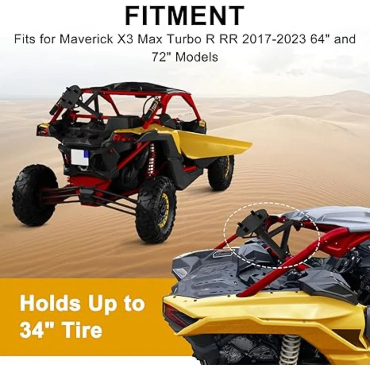 Spare Tire Carrier Mount for Can-Am Maverick X3 (2017–2023) – view 2