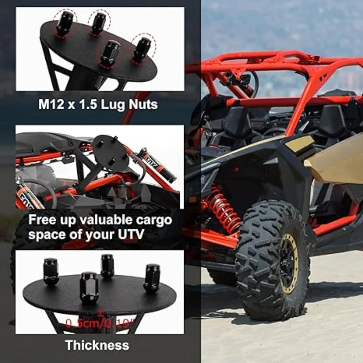 Spare Tire Carrier Mount for Can-Am Maverick X3 (2017–2023) – view 5