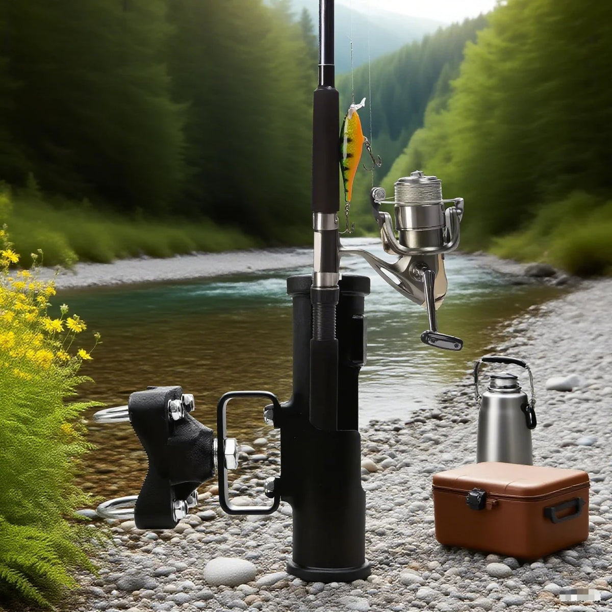 Fishing Rod Holder Rack for UTV & SXS – view 2