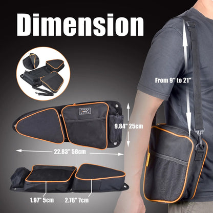 Front Door Storage Bags with Knee Pads for Polaris RZR XP 1000, 900 & XP Turbo – view 3